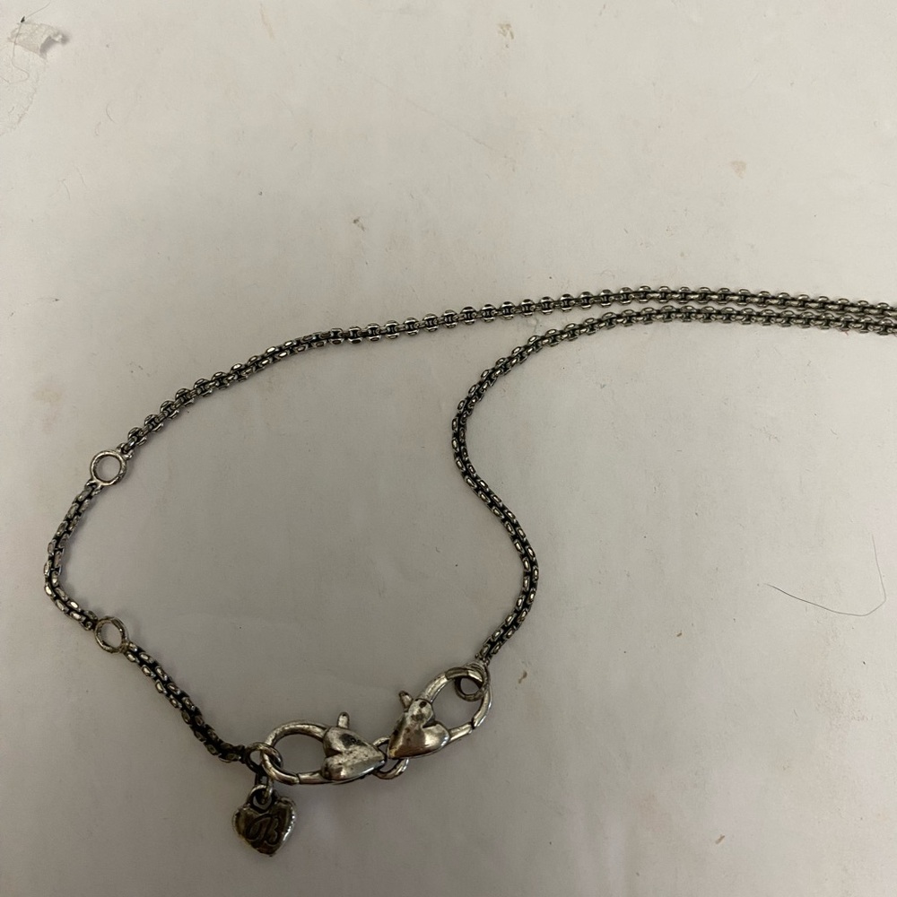 💍💎 SALE Brighton Crystal Voyage Silver Necklace Blue Teardrop Count My Blessings - Picture 4 of 4